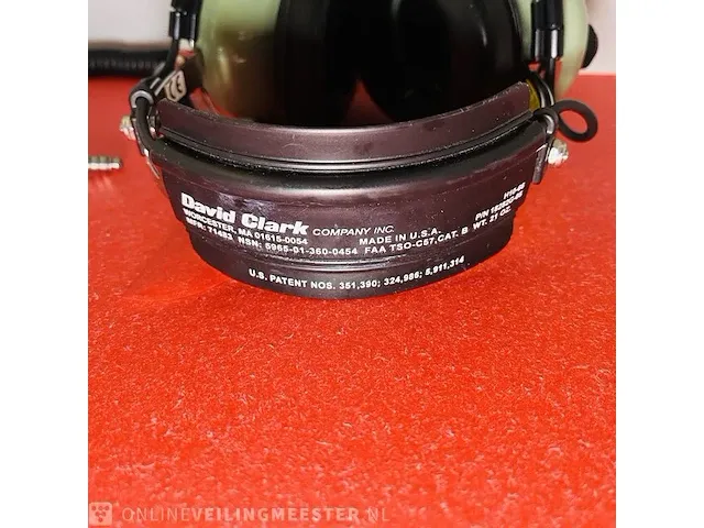 Koptelefoon - david clark piloten aviator headset van €500,00 - afbeelding 3 van  7