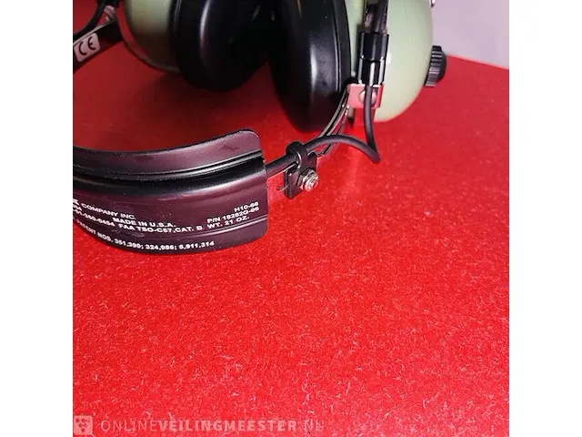 Koptelefoon - david clark piloten aviator headset van €500,00 - afbeelding 5 van  7