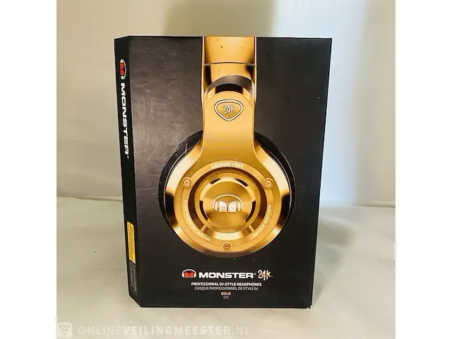 Koptelefoons - monster 24kt gold nieuw/mint conditie - afbeelding 1 van  5