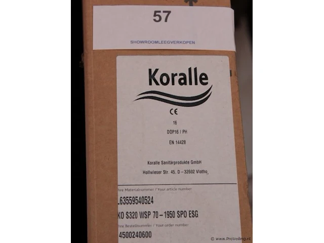 Koralle douchewand - afbeelding 2 van  4