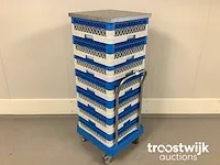 Korventransportkar met inhoud