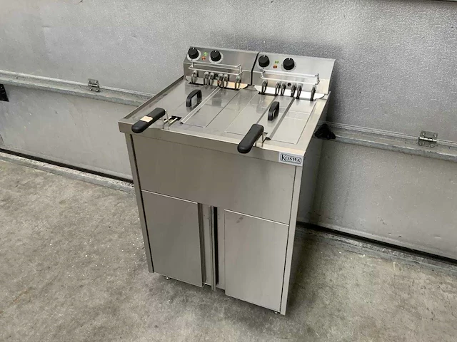 Koswa - fk12gm - elektrische dubbele friteuse - afbeelding 1 van  7