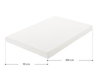 Koudschuimmatras - 90 x 200 cm - hoog slaapcomfort & ergonomische lichaamsaanpassing - afbeelding 5 van  5