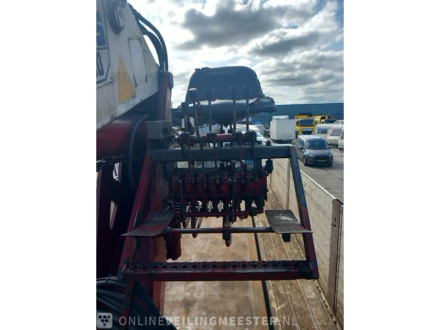 Kraanoplegger met kraan en steenklem kwb - kennis, p-504-sti-h / kennis r14, wit, bouwjaar 2008 - afbeelding 8 van  19