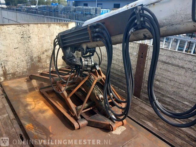 Kraanoplegger met kraan en steenklem kwb - kennis, p-504-sti-h / kennis r14, wit, bouwjaar 2008 - afbeelding 9 van  19