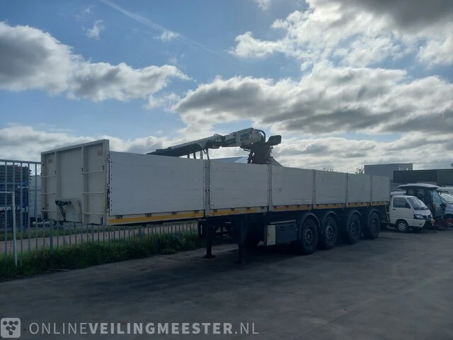 Kraanoplegger met kraan en steenklem kwb - kennis, p-504-sti-h / kennis r14, wit, bouwjaar 2008 - afbeelding 1 van  19