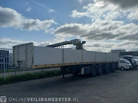 Kraanoplegger met kraan en steenklem kwb - kennis, p-504-sti-h / kennis r14, wit, bouwjaar 2008