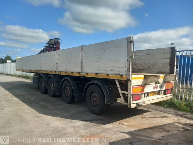 Kraanoplegger met kraan en steenklem kwb - kennis, p-504-sti-h / kennis r14, wit, bouwjaar 2008 - afbeelding 13 van  19