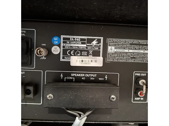 Krachtsroom verdeelkast en diverse elektronica, o.a. keraf/monacor - afbeelding 21 van  29