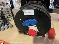 Krachtstroom kabel haspel, zwart - afbeelding 1 van  2