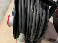 Krachtstroom kabel haspel, zwart - afbeelding 2 van  2