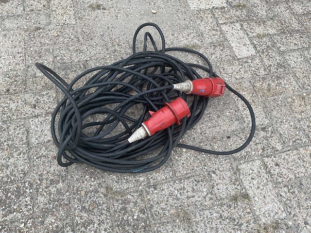 Krachtstroom verlengkabel (2x) - afbeelding 1 van  2
