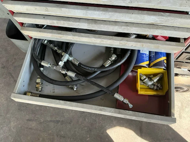 Kraftwerk completo gereedschapswagen met hydrauliek parts - afbeelding 9 van  25