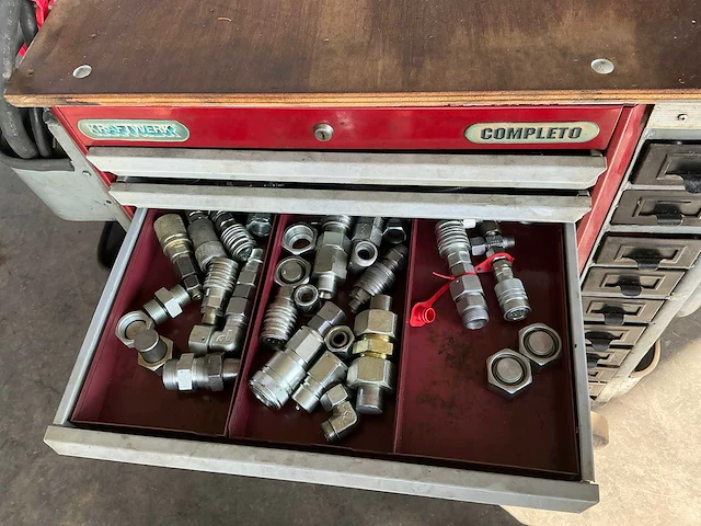 Kraftwerk completo gereedschapswagen met hydrauliek parts - afbeelding 25 van  25