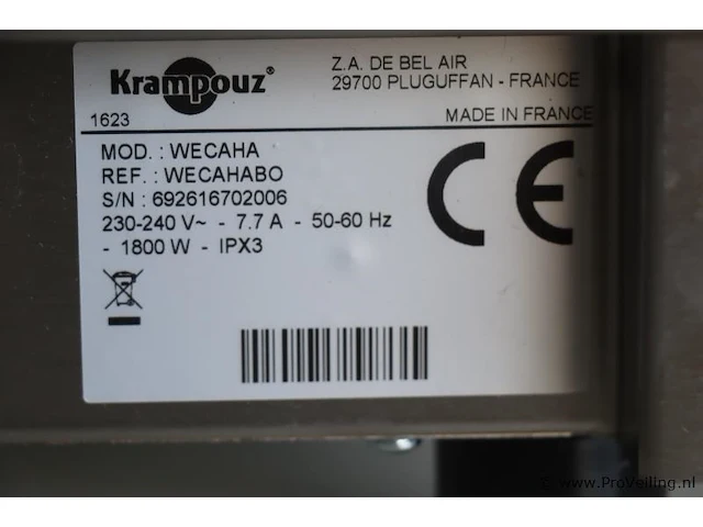 Krampouz wafel en co wafelijzer - afbeelding 7 van  8