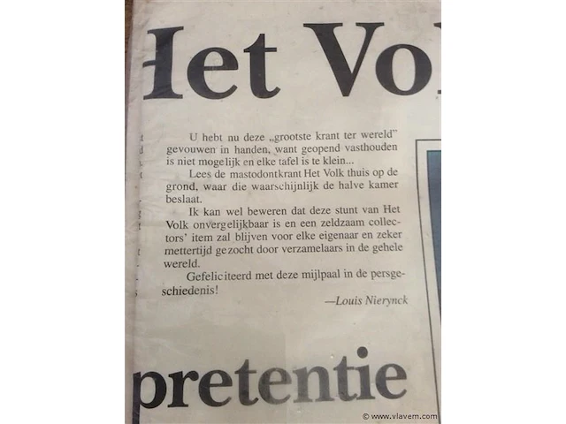 Krant het volk grootste krant - afbeelding 2 van  3