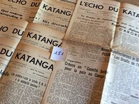 Kranten l'echo du katanga 1961 5stuks - afbeelding 1 van  2