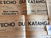 Kranten l'echo du katanga 1961 5stuks - afbeelding 2 van  2