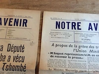 Kranten notre avenir 2stuks 1964 - afbeelding 2 van  2