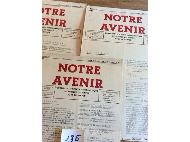 Krantjes notre avenir 3stuks - afbeelding 2 van  2