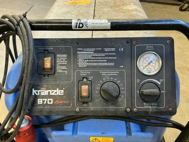 Kranzle 870 therm warmwater hogedrukreiniger - afbeelding 2 van  13