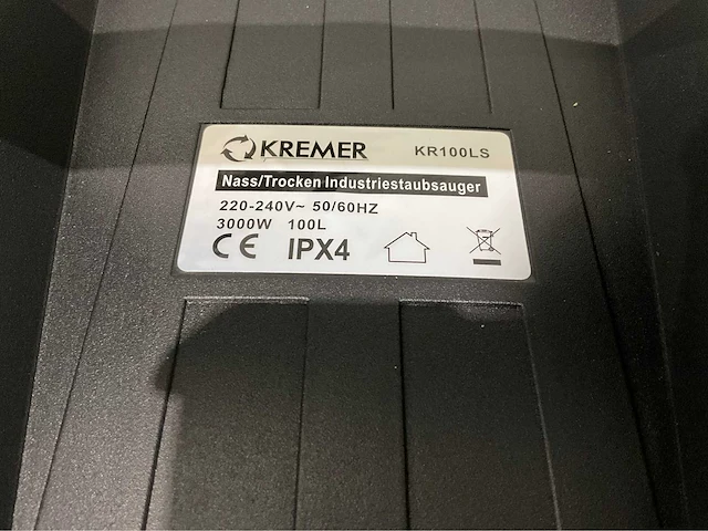 Kremer - 2025 - 100 liter - industriële stofzuiger - afbeelding 7 van  9