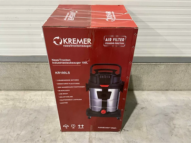 Kremer - 2025 - 100 liter - industriële stofzuiger - afbeelding 8 van  9