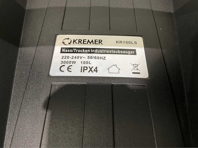 Kremer - 2025 - 100 liter - industriële stofzuiger - afbeelding 7 van  9