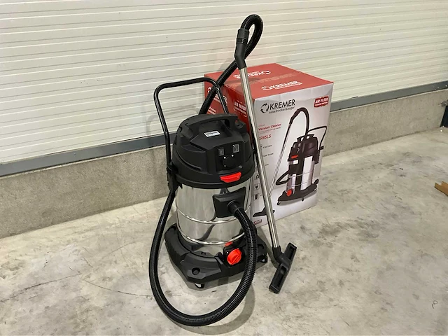 Kremer - 2025 - 65 liter rood - industriële stofzuiger - afbeelding 2 van  9