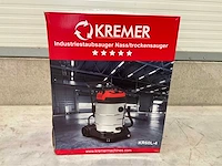 Kremer - 2025 - kr60l-3 rood - industriële stofzuiger - afbeelding 3 van  12
