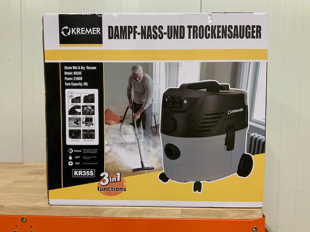 Kremer - kr35s - industriële stofzuiger, stoomreiniger, 3 in 1 - afbeelding 11 van  11