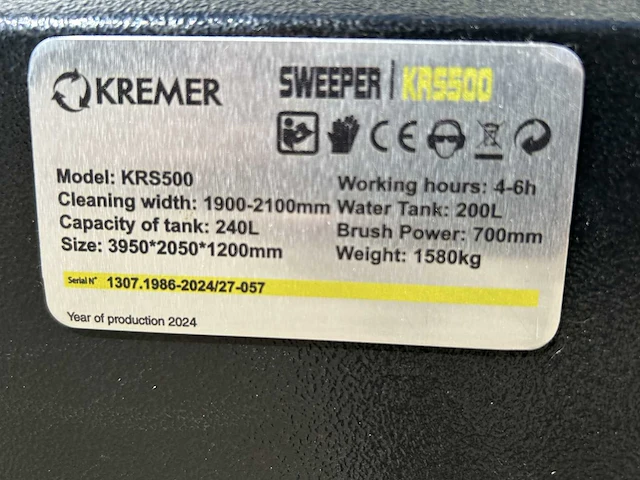 Kremer - krs500 - veegmachine - 2024 - afbeelding 32 van  41