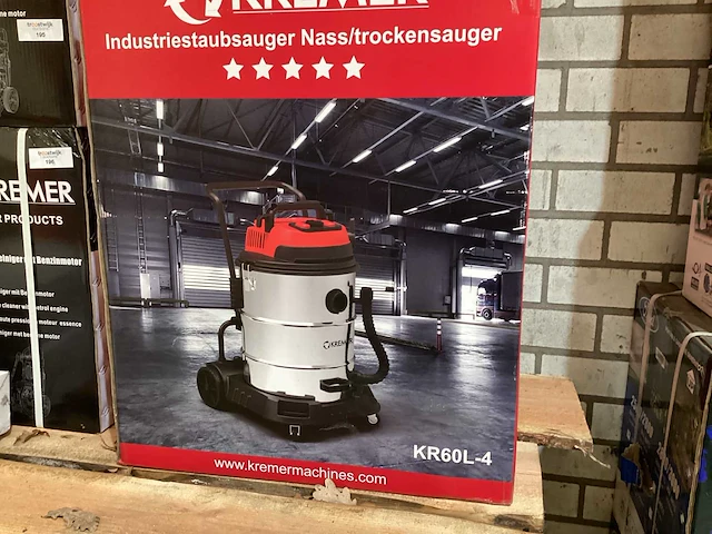 Kremer kr60l-4 industriële stofzuiger - afbeelding 3 van  3