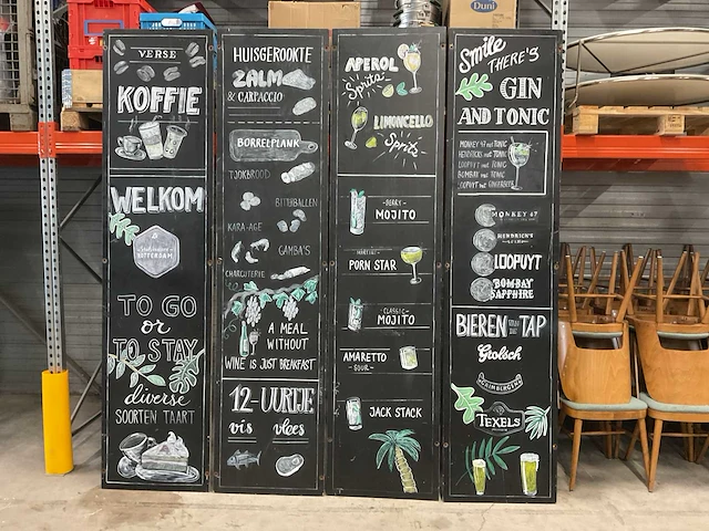 Krijtbord (4x) - afbeelding 1 van  1