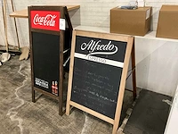 Krijtbord stoep reclamebord (2x) - afbeelding 2 van  2