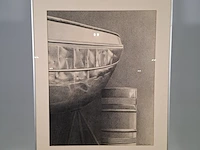 Krijttekening, s.m. bom, scheepshuid, 1982 - afbeelding 1 van  9