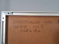 Krijttekening, s.m. bom, scheepshuid, 1982 - afbeelding 8 van  9
