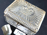 Kristallen suikerpot met schep met montuur - afbeelding 3 van  5