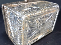 Kristallen suikerpot met schep met montuur - afbeelding 5 van  5