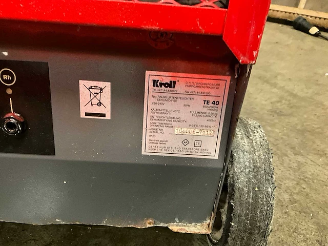 Kroll te40 bouwdroger - afbeelding 5 van  5
