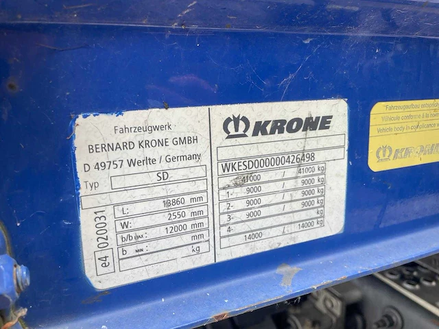 Krone - sd - oplegger - afbeelding 6 van  17