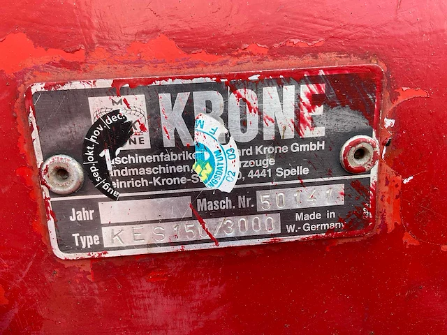 Krone kes 150/3000 rotorkopeg - afbeelding 3 van  11