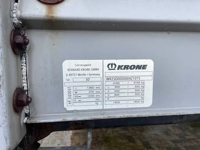 Krone tautliner oplegger - afbeelding 4 van  15