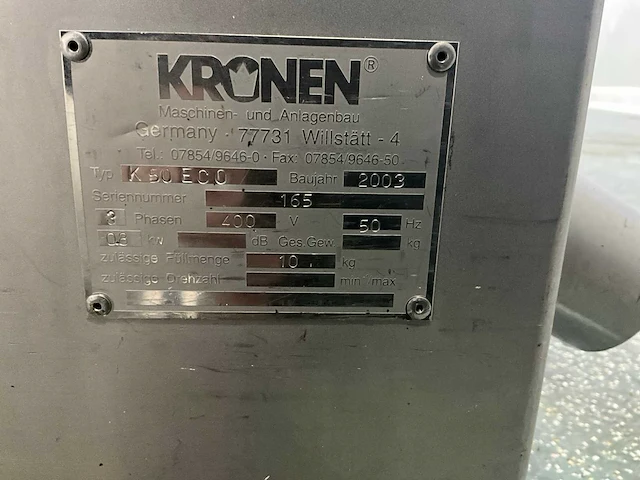 Kronen - 2003 - k-5- eco - rvs groente centrifuge - afbeelding 5 van  5