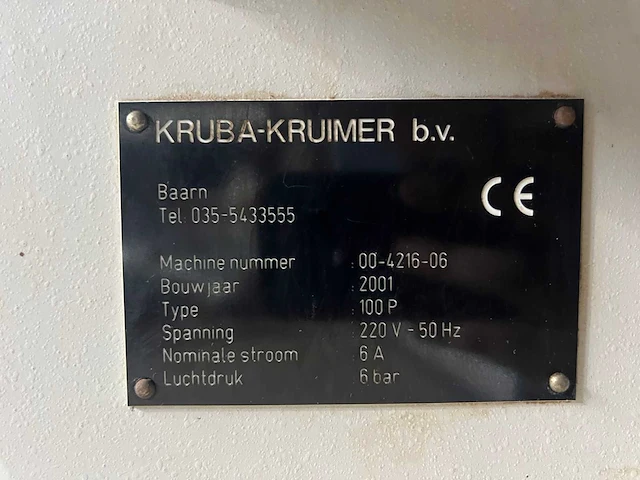 Kruba - 100 p - langgatboormachine - 2001 - afbeelding 6 van  6