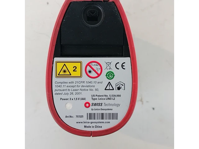 Kruis-lijn laser (zelf nivilerend) leicaleica, lino l2lino l2, bouwjaar 2024 / 2018 - afbeelding 8 van  9