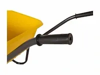 Kruiwagen kunststof gele bak 85 liter hq anti-lek - afbeelding 4 van  4