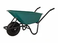 Kruiwagen kunststof groene bak 85 liter hq - afbeelding 2 van  4