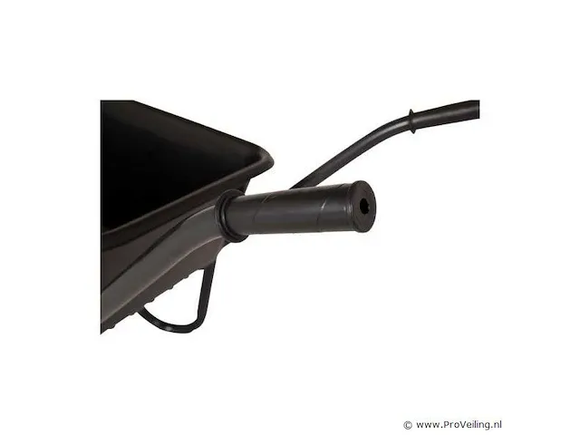 Kruiwagen kunststof zwarte bak 85 liter hq - afbeelding 4 van  4