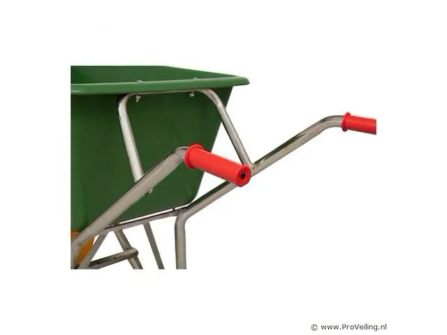 Kruiwagen poly 160 liter anti-lek 2 wielen - afbeelding 3 van  3